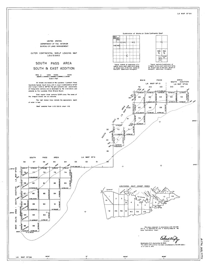 76114, Outer Continental Shelf Leasing Maps (Louisiana Offshore Operations), General Map Collection