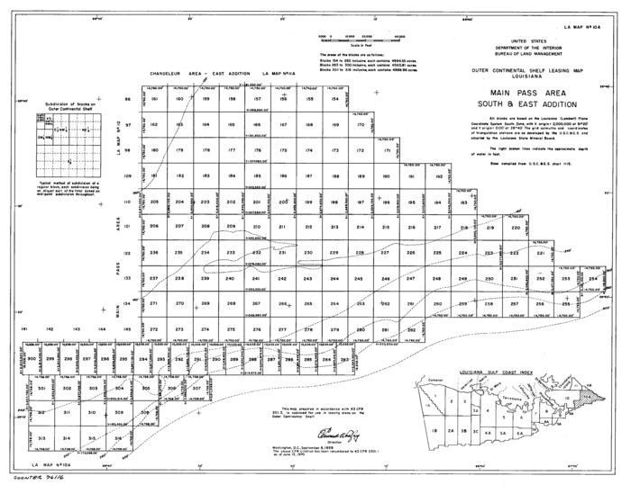 76116, Outer Continental Shelf Leasing Maps (Louisiana Offshore Operations), General Map Collection
