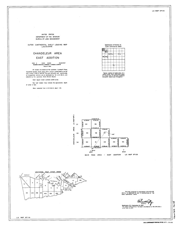 76118, Outer Continental Shelf Leasing Maps (Louisiana Offshore Operations), General Map Collection