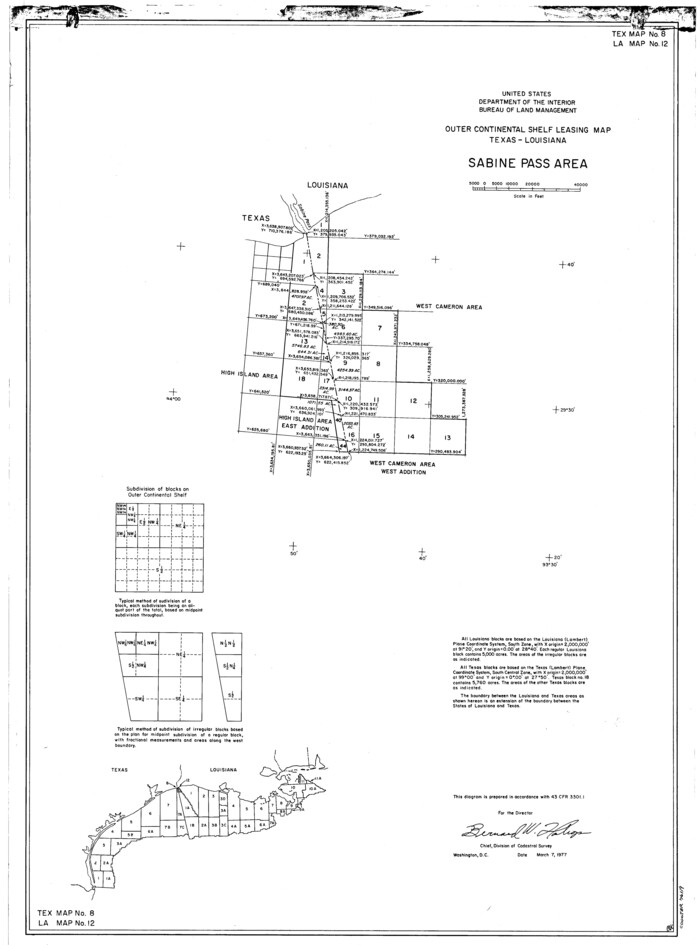 76119, Outer Continental Shelf Leasing Maps (Louisiana Offshore Operations), General Map Collection