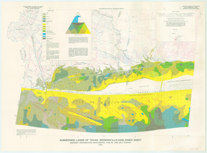 76129, Submerged Lands of Texas, Brownsville-Harlingen Sheet, General Map Collection