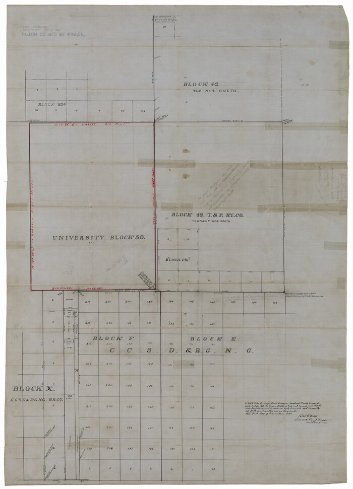 76143, Upton County Rolled Sketch 49-CF, General Map Collection