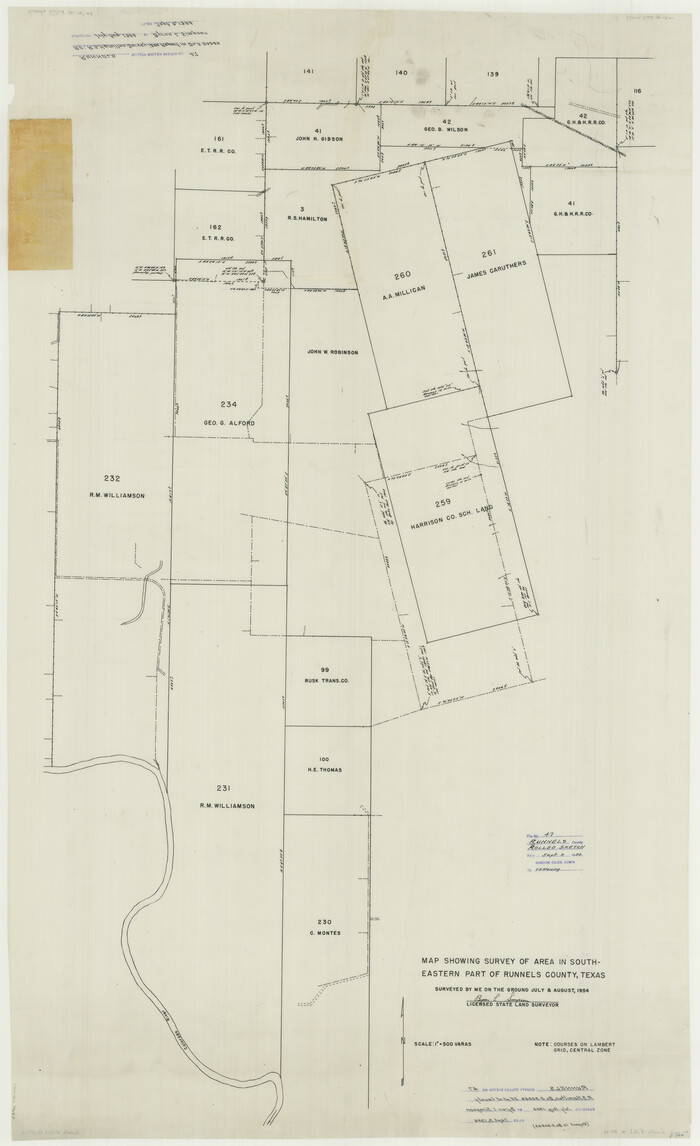 76167, Runnels County Rolled Sketch 47, General Map Collection