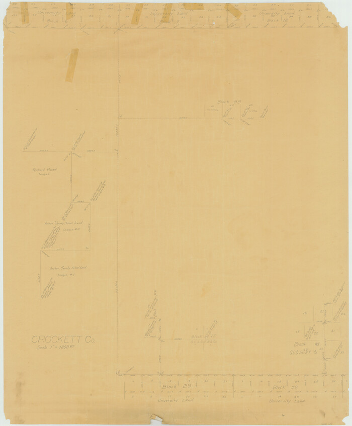76170, Crockett County Rolled Sketch 44, General Map Collection