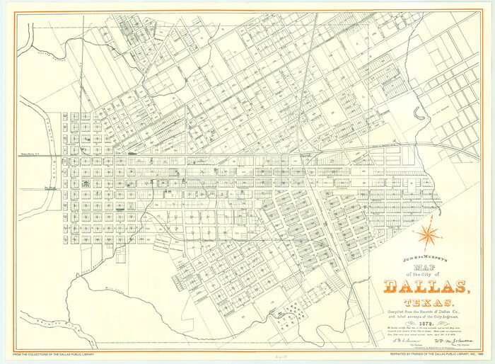 76174, Map of the City of Dallas, Texas, compiled from the records of Dallas Co., and latest surveys of the City Engineer, General Map Collection