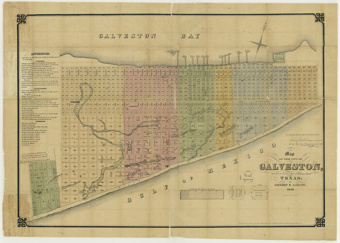 76186, Map of the City of Galveston, situated on the East End of Galveston Island, Texas, Texas State Library and Archives