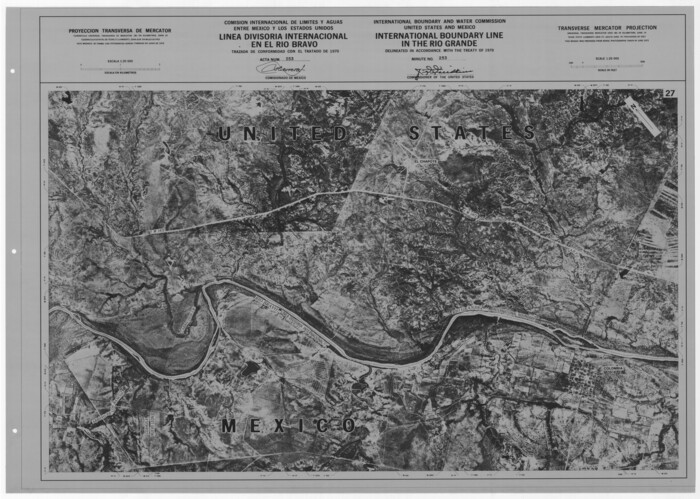 7619, International boundary between the United States and Mexico in the Rio Grande and Colorado River delineated in accordance with the Treaty of November 23, 1970 - (Volumes 1 and 2), General Map Collection