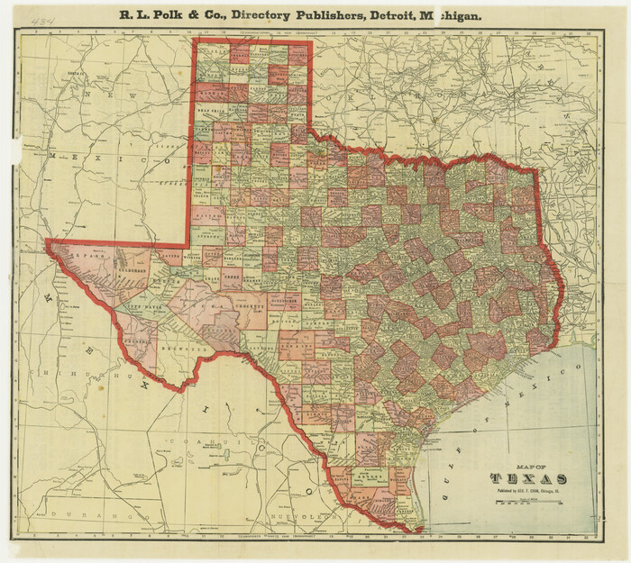 76194, Map of Texas, Texas State Library and Archives