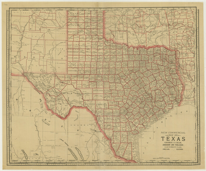 76199, New Commercial Map of Texas, Texas State Library and Archives