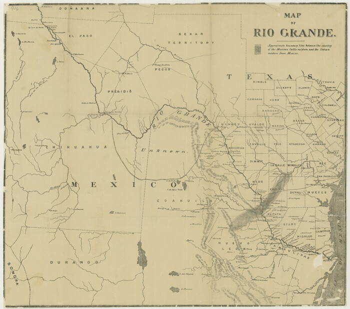76200, Map of the Rio Grande, Texas State Library and Archives