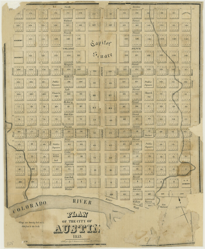 76207, Plan of the City of Austin, Texas State Library and Archives