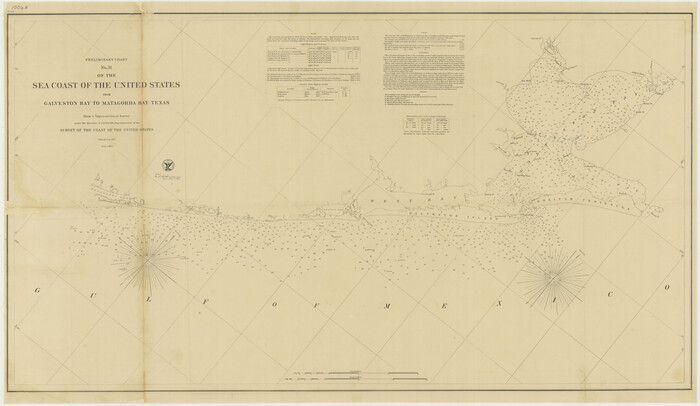 76212, Preliminary Chart No. 31 of the Sea Coast of the United States from Galveston Bay to Matagorda Bay, Texas, Texas State Library and Archives
