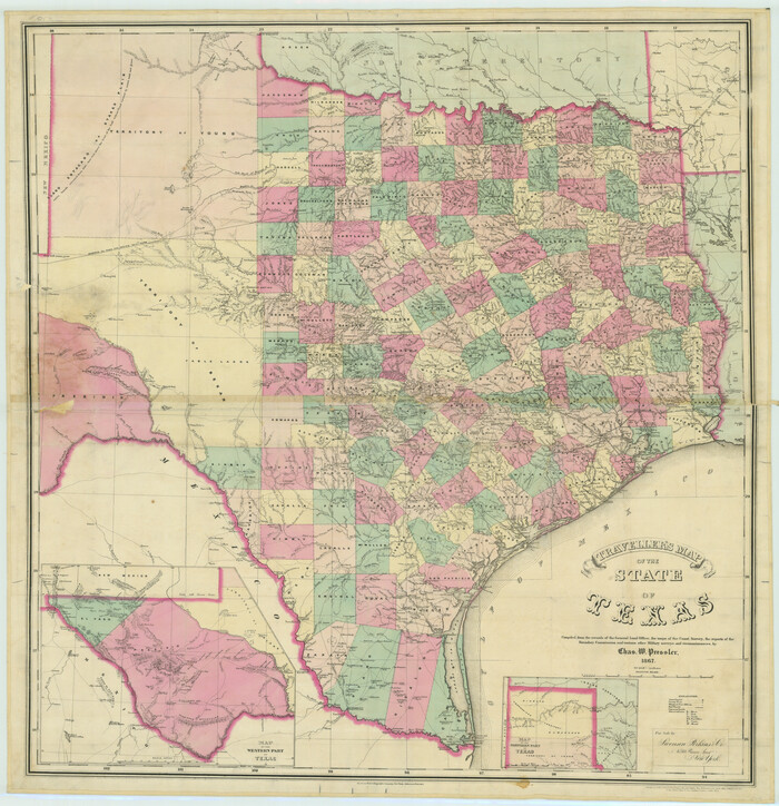 76226, Traveller's Map of the State of Texas, Texas State Library and Archives