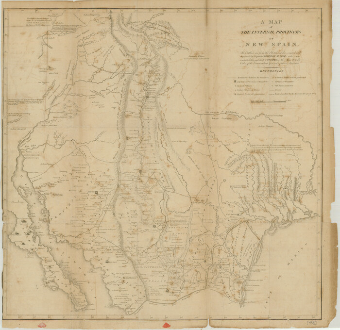 76234, A Map of the Internal Provinces of New Spain, Texas State Library and Archives