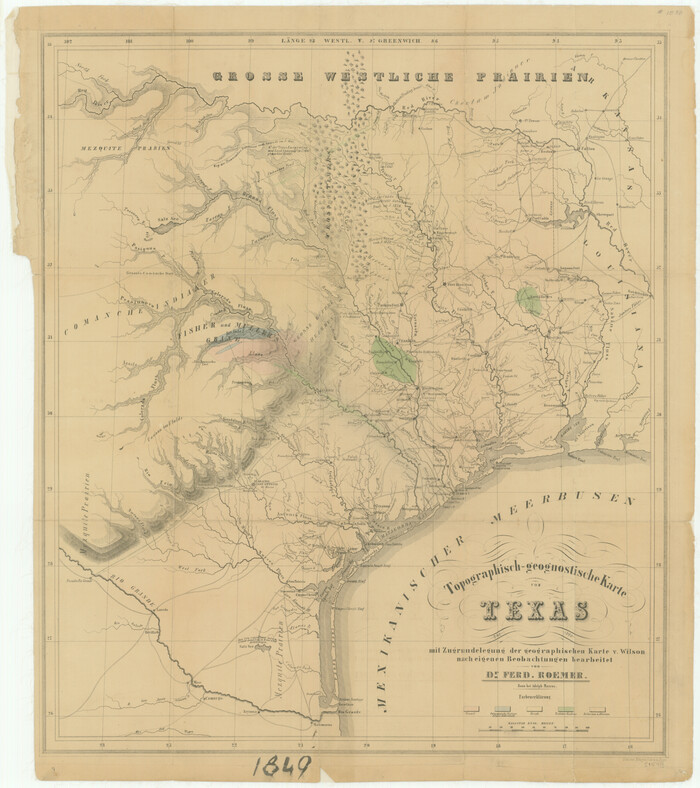 76241, Topographisch-geognostische Karte von Texas, Texas State Library and Archives