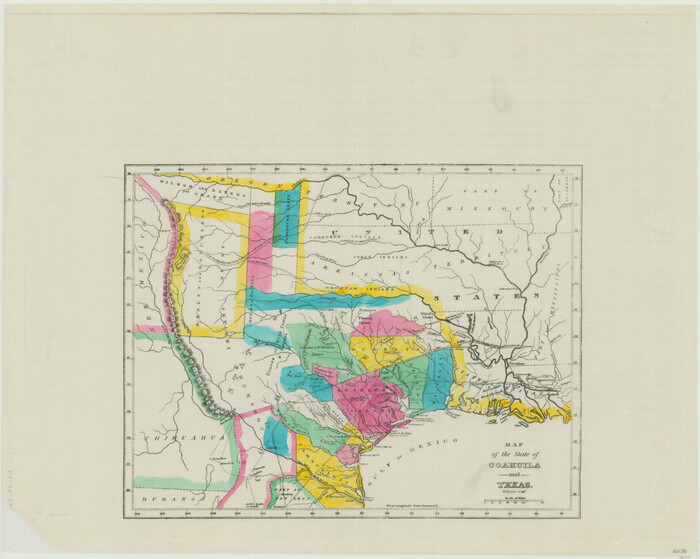 76246, Map of the State of Coahuila and Texas, Texas State Library and Archives