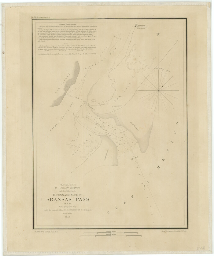 76250, Reconnaissance of Aransas Pass, Texas, Texas State Library and Archives