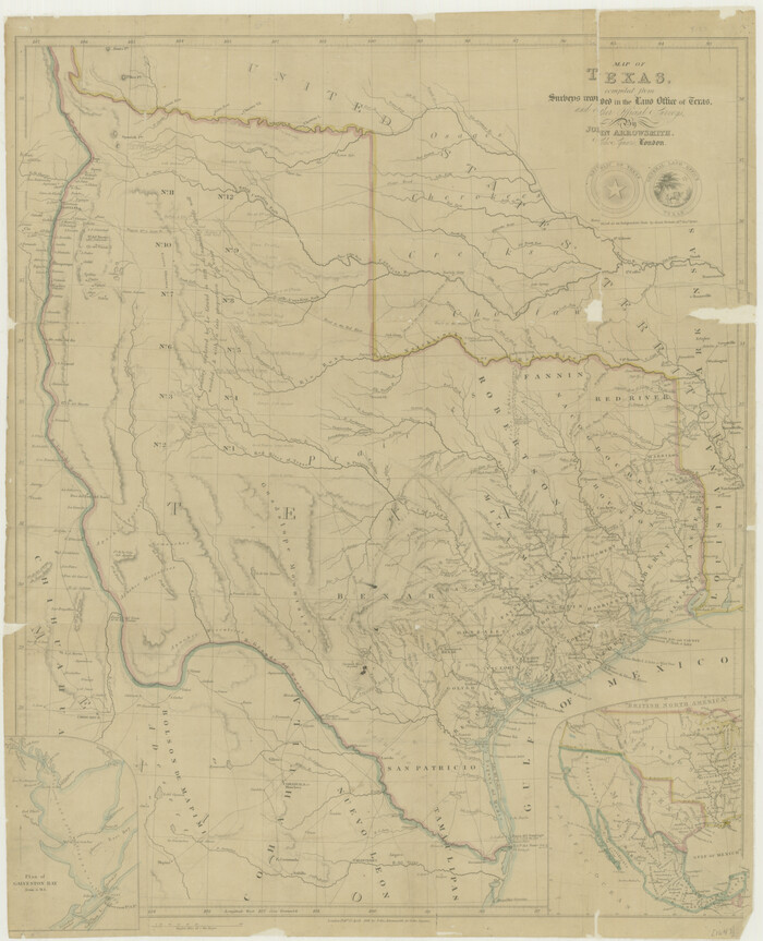 76253, Map of Texas compiled from surveys recorded in the Land Office of Texas, and other official surveys, Texas State Library and Archives