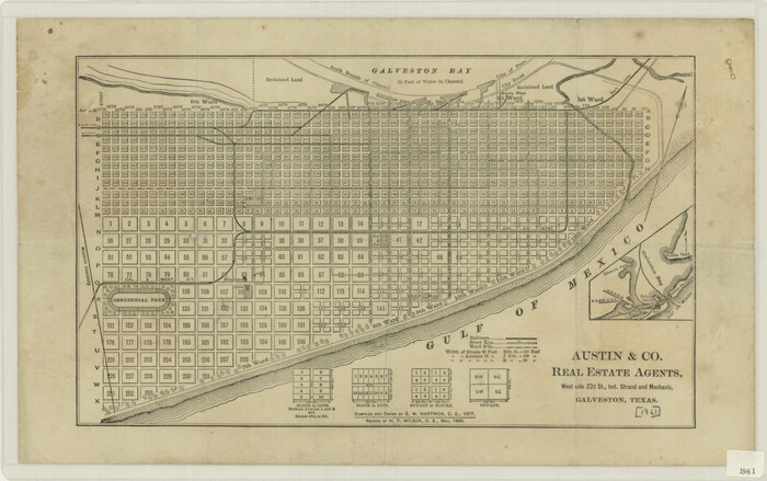 76258, [Town Plat of Galveston], Texas State Library and Archives