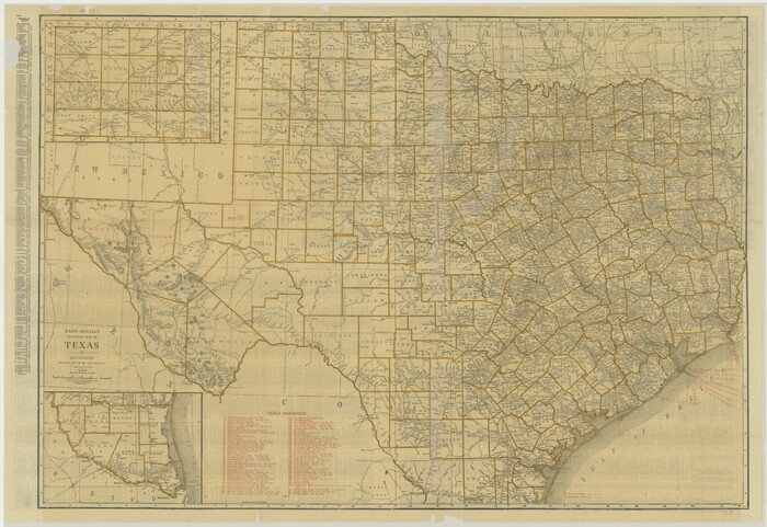 76259, Rand McNally Standard Map of Texas, Texas State Library and Archives