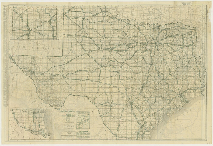 76260, Rand McNally Main Highway Map of Texas, Texas State Library and Archives