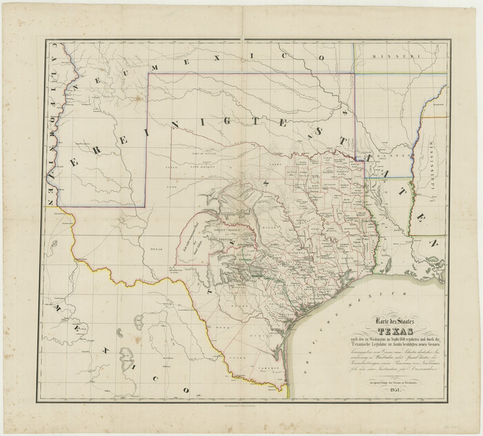76262, Karte des Staates, Texas, Texas State Library and Archives