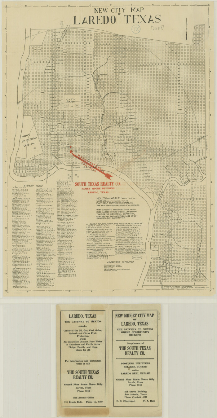 76277, New City Map of Laredo, Texas, Texas State Library and Archives