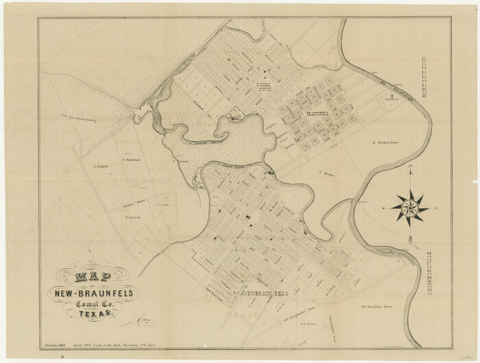 76282, Map of New Braunfels, Comal County, Texas, Texas State Library and Archives
