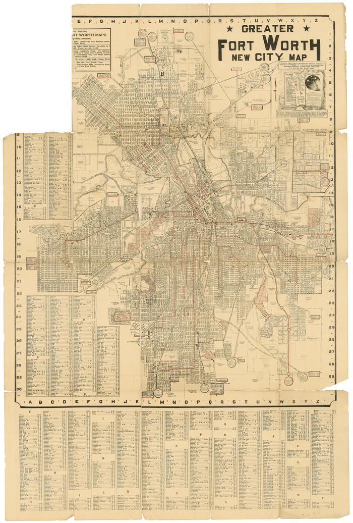 76286, Greater Fort Worth New City Map, Texas State Library and Archives