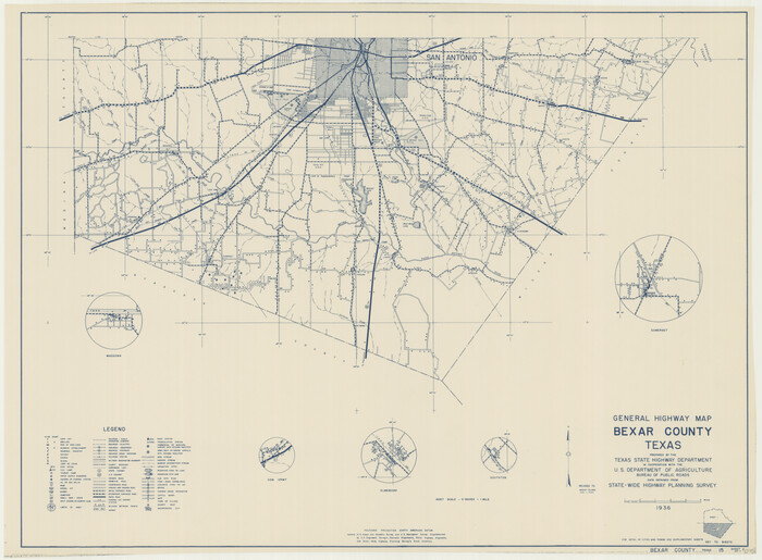 76287, General Highway Map, Bexar County, Texas, Texas State Library and Archives