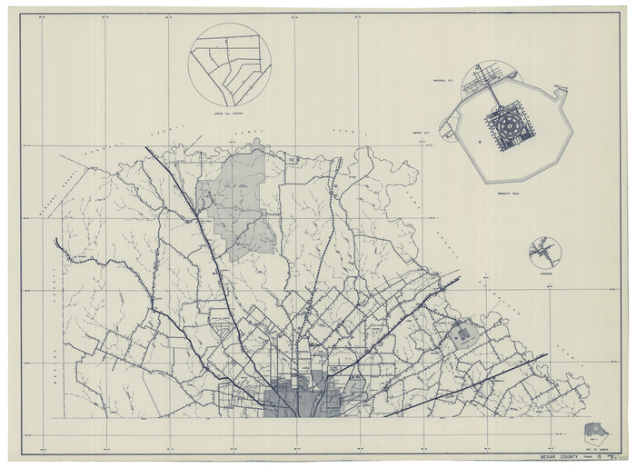 76288, [General Highway Map of] Bexar County, Sheet 1 of 2, Texas State Library and Archives
