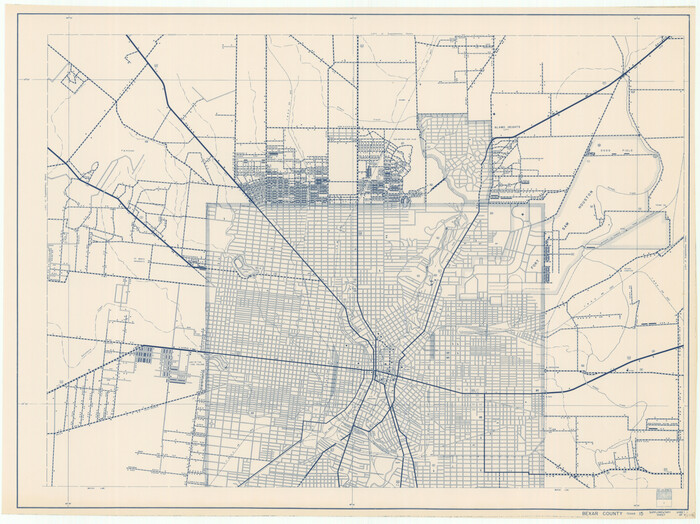 76289, [General Highway Map Supplementary Sheet Showing Detail of Cities and Towns in Bexar County Texas], Texas State Library and Archives