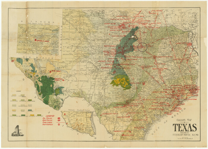 76300, Gallup's Map of Texas, Texas State Library and Archives