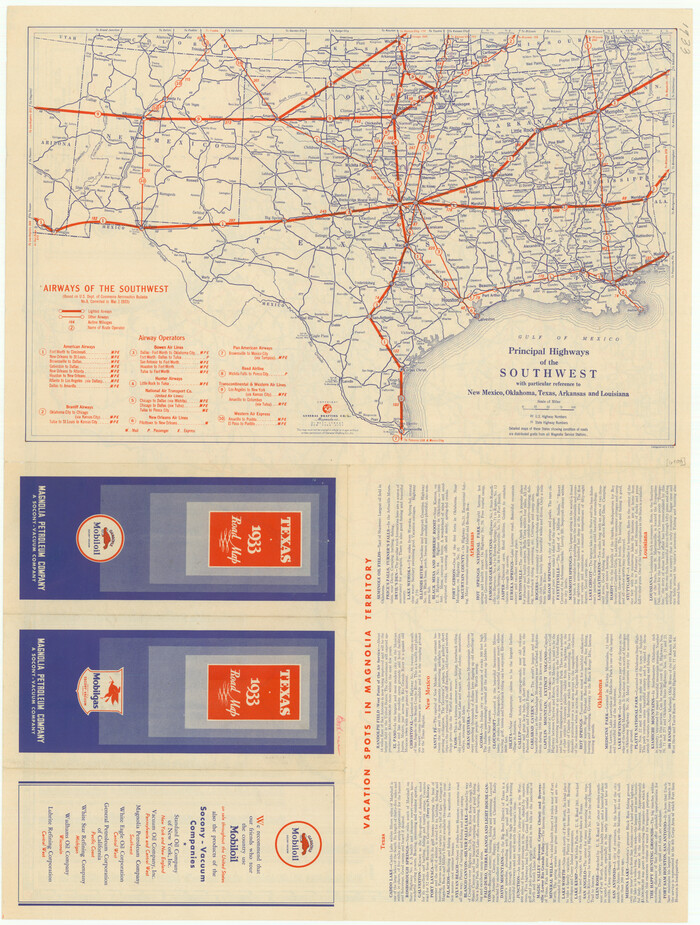 76302, Principal Highways of the Southwest with particular reference to New Mexico, Oklahoma, Texas, Arkansas and Louisiana, Texas State Library and Archives