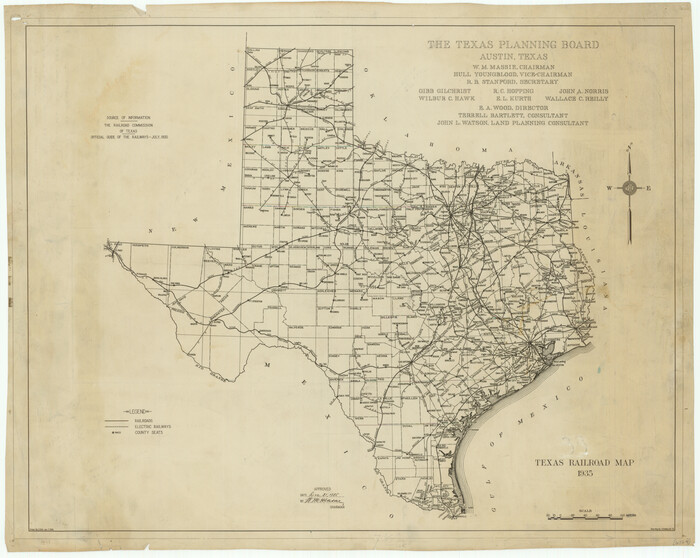 76308, Texas Railroad Map, Texas State Library and Archives