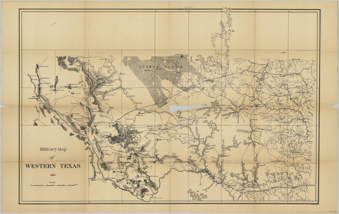 76315, Military Map of Western Texas, Texas State Library and Archives