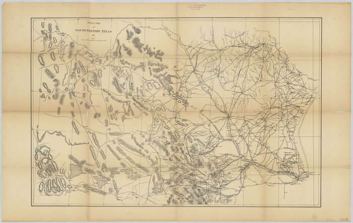 76316, Military Map of Southwestern Texas, Texas State Library and Archives