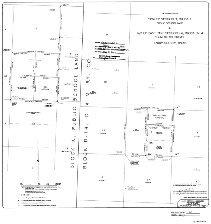 76414, Terry County Rolled Sketch 10, General Map Collection