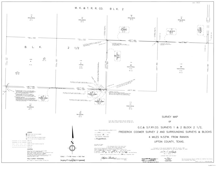 76423, Upton County Rolled Sketch 59A, General Map Collection