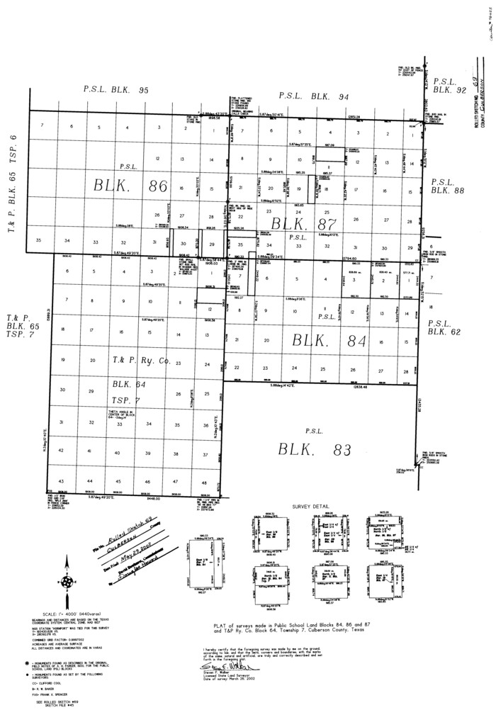 76425, Culberson County Rolled Sketch 69, General Map Collection