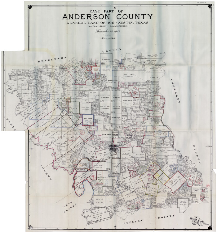 76452, Anderson County Working Sketch Graphic Index, General Map Collection