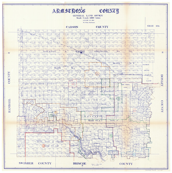 76457, Armstrong County Working Sketch Graphic Index, General Map Collection