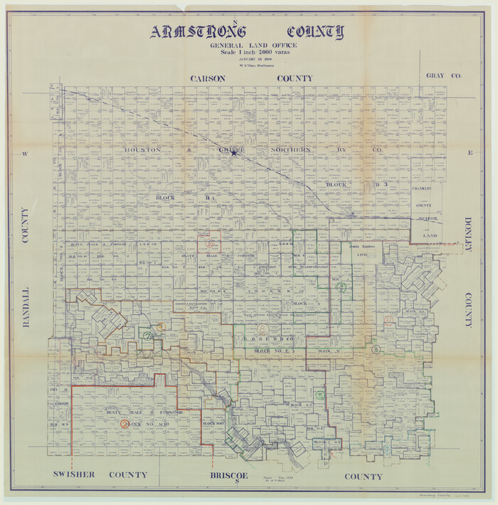 76457, Armstrong County Working Sketch Graphic Index, General Map Collection
