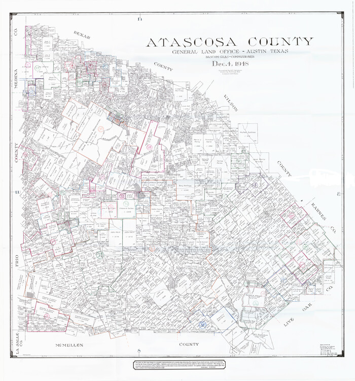 76458, Atascosa County Working Sketch Graphic Index, General Map Collection