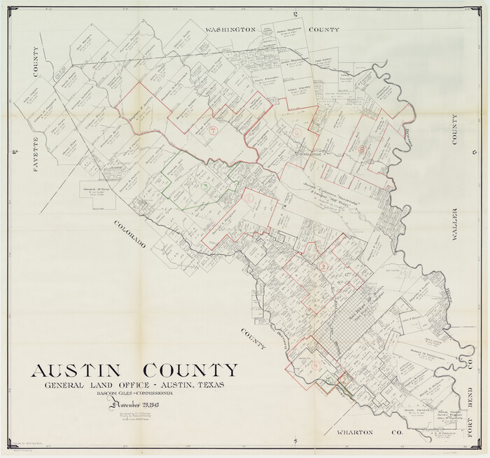 76459, Austin County Working Sketch Graphic Index, General Map Collection