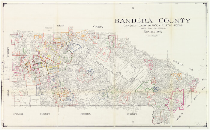 76461, Bandera County Working Sketch Graphic Index, General Map Collection