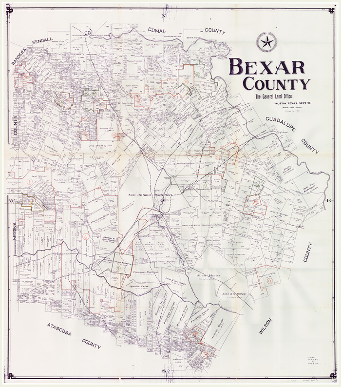 76466, Bexar County Working Sketch Graphic Index, General Map Collection