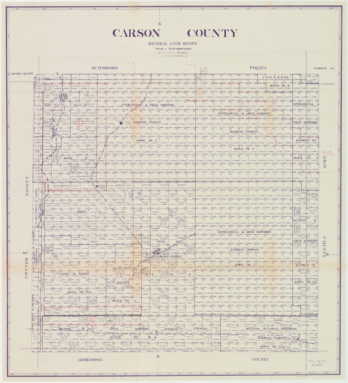 76488, Carson County Working Sketch Graphic Index, General Map Collection