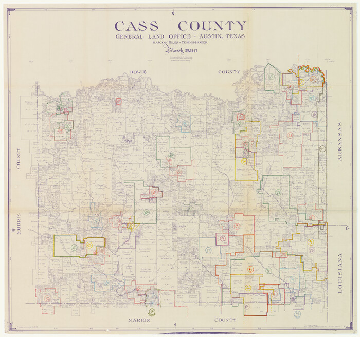 76489, Cass County Working Sketch Graphic Index, General Map Collection