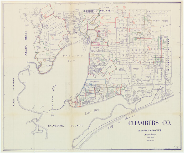 76491, Chambers County Working Sketch Graphic Index, General Map Collection